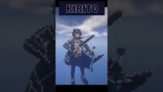 Kirito in minecraft! Кирито из САО в майнкрафт! #Shorts