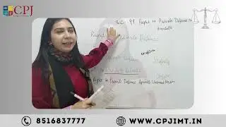 Indian Penal Code | Right to Private Defence | Ms. Kriti Sharma | CPJIMT | Top Law College in Delhi