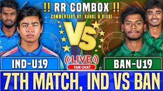 India U19 vs Bangladesh U19, 7th Match | Group A 2026 - Live Cricket Score & Commentary | RR COM BOX