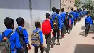 School Chhutti Time Discipline | Last Bell Scene | Students in Perfect Line-up