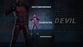 Hasbro Marvel Legends Daredevil (Daredevil Born Again) Size Comparisons
