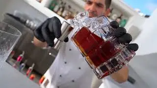 &ldquo;Anhydrous Fashioned&rdquo;                 Making a Sweet wine (Vinsanto) cocktail.