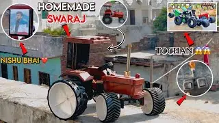 Homemade Mini Swaraj RC Tractor😱| Full Power Build & Test 🚜✨| 