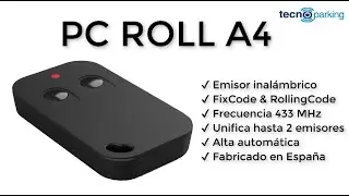 PC ROLL A4: Emisor de copia FixCode & RollingCode 433 MHz por PC-COPY