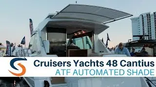 Cruisers Yachts 48 Cantius with SureShade Automated Shade