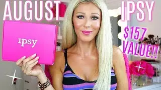 AUGUST IPSY GLAMBAG PLUS UNBOXING| 2019 😘
