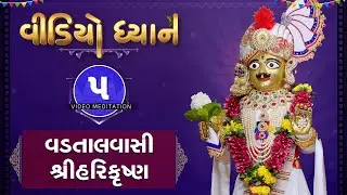Video Dhyan 05 | Vadtalvasi Shree Harikrushna | વીડિયો ધ્યાન - ૦૫ | Pu. Gyanjivandasji Swami -Kundal