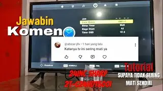 TV Sharp 2T-C24HD1500i Sering Mati? Cukup Setting Ini, Beres