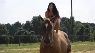 How to stand up on a horse bareback!