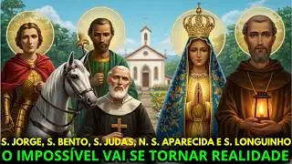 REZE AGORA E VEJA PORTAS ABRIREM: S&Atilde;O JORGE, S&Atilde;O BENTO, S&Atilde;O JUDAS, N. S. APARECIDA E S&Atilde;O LONGUINHO!