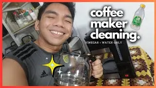 How to Clean Coffee Maker ☕️ | easy & simple steps using water + vinegar