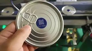 How to print QR code on metal caps of milk powder packages with flying fiber laser marking machine