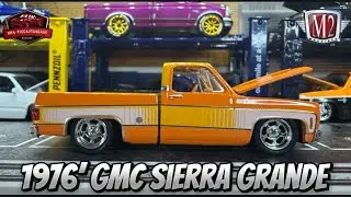 🤯 UNBOXING THE ORANGE BEAST! New 1976 GMC SIERRA GRANDE Die-cast Reveal! 🚚PERFECT SQAURE BODY!