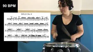 Solo #4 - Charley Wilcoxon - 150 Rudimental Solos (Fast and Slow)
