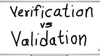 Verification vs Validation example