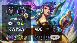 Kai'Sa ADC vs Aphelios - KR Challenger Patch 11.17