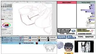 DRAW WITH ME | Anime Art  Studies & Reactions 23  #podcast #animeart #howtodraw #art