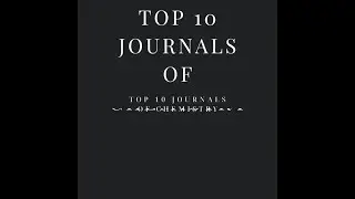 Top 10 journals of chemistry