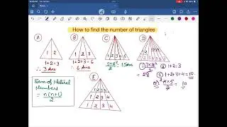How to count the number of triangles easily in the given figures?