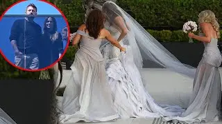Jennifer Lopez gorgeous in wedding dress,