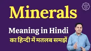 Minerals meaning in Hindi | Minerals ka matlab kya hota hai