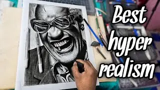 Create a STUNNING Hyperrealism portrait Drawing From Scratch!