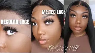 Regular Lace To HD Melted Lace! 13x4 Long Silky Straight Lace Wig | Kisslily Hair