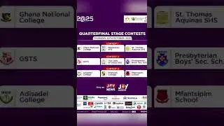 NSMQ: QUARTER-FINAL STAGE SCHEDULE-30/10/2025