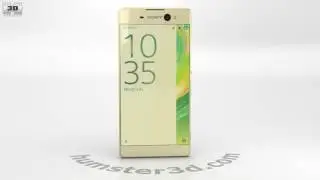 Sony Xperia XA Ultra Lime Gold 3D model by 3DModels.org