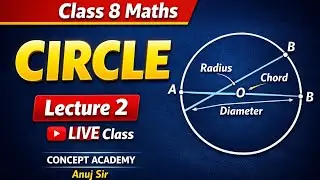 Class 8 Maths | Circle | Lecture 2 | LIVE