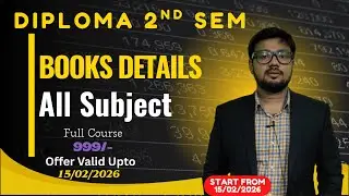 Diploma 2nd Sem 2026 Books Details | All Subject Books | By Easy2Learning