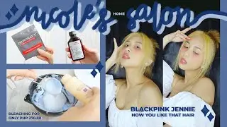 Affordable BLACKPINK Jennie Hair from How You Like That MV | Bleaching, Toning and Cutting at Home