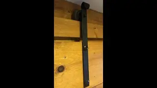 Barn Door DIY hardware Rollerblade wheels