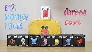 Распаковка фигурки монитора BT21 и чехла Tata Airpod