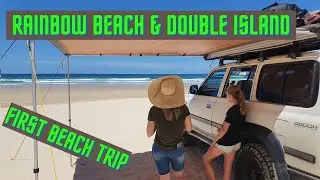 Rainbow beach, Double Island. first beach trip with the 80 series