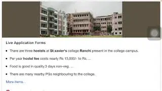St Xavier College hostel,Lodge,PG | Per month rent