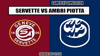 Servette vs Ambr&igrave;-Piotta Gameplay Simulation | Swiss Hockey | Fan-Made