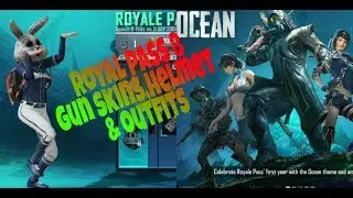 Royal pass #pubgmobileseason8 with guns & helmet skins and outfits