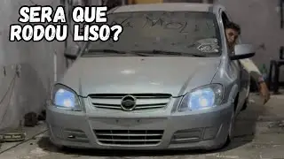 CELTA REBAIXADO NA FIXA ARO 18 FUNCIONOU E ANDOU LISO
