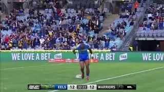 2017 NRL Round 13: Semi Radradra scores a try against the New Zealand Warriors 🇳🇿