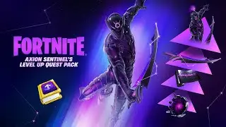 *NEW* AXION SENTINEL SKIN GAMEPLAY - FORTNITE LEVEL UP QUEST PACK - CELESTIAL GUARD SET