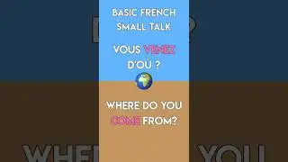 Easy French Small Talk Questions 🗣️ #learnfrench