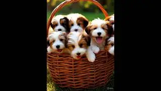 Best Cute Belgian Laekenois Puppies In Basket -Cute Dogs-#BelgianLaekenois#Puppies