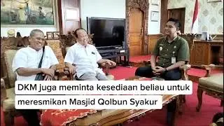 Menghadap BUpati untuk peresmian MQS