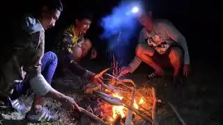 បោះតង់រៀនបបក់ត្រីអាំងហូបជាមិត្តភក្តិ Camping fishing 