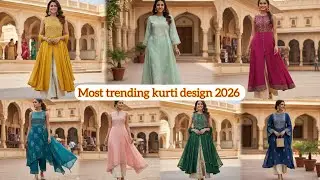 #2026 new dress design plazo kurti!Latest kurti plazo suit design Long kurti plazo designs#trending