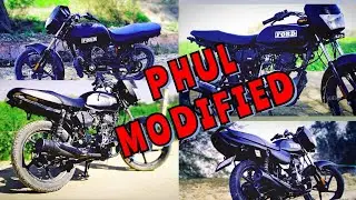 Phul modified Bajaj Ct 100Bajaj ct100 led lights install ct100 headlights modifiedLdlgt on bikeLe