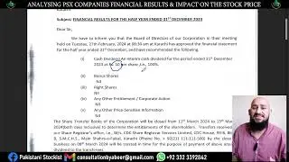 Discussion on TPLP PNSC GATM GWLC JVDC KAPCO Financial Results 26th Feb24