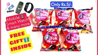 TIKTOK Snacks With Free Gift Inside | New Collection. सिर्फ ₹5 में Free Mobile Phone Inside If Lucky