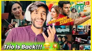 Purushan - Title Promo Reaction | Sundar C | Vishal | Tamannaah Bhatia | Yogi Babu | Hiphop Tamizha